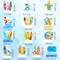 Beach Surfboard Theme Honeycomb Centerpieces Summer Surfing Party Table Decoration Surfboard Party Table Centerpieces for Summer Hawaii Surf Beach Birthday Party Supplies